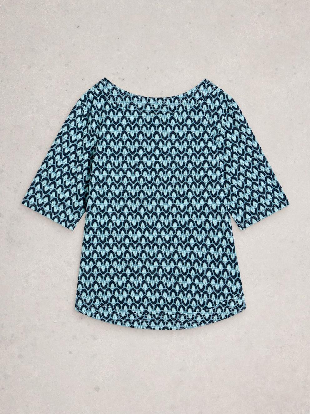 WENDY TEE in BLUE PR - FLAT BACK