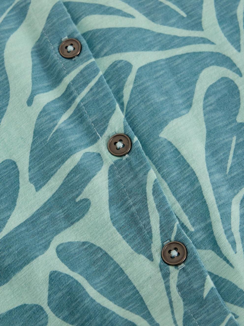 COSMIC SS SHIRT in BLUE PR - FLAT DETAIL