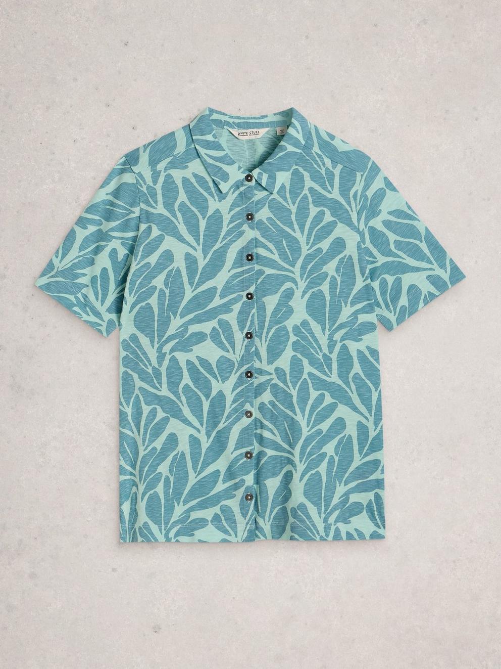 COSMIC SS SHIRT in BLUE PR - FLAT FRONT