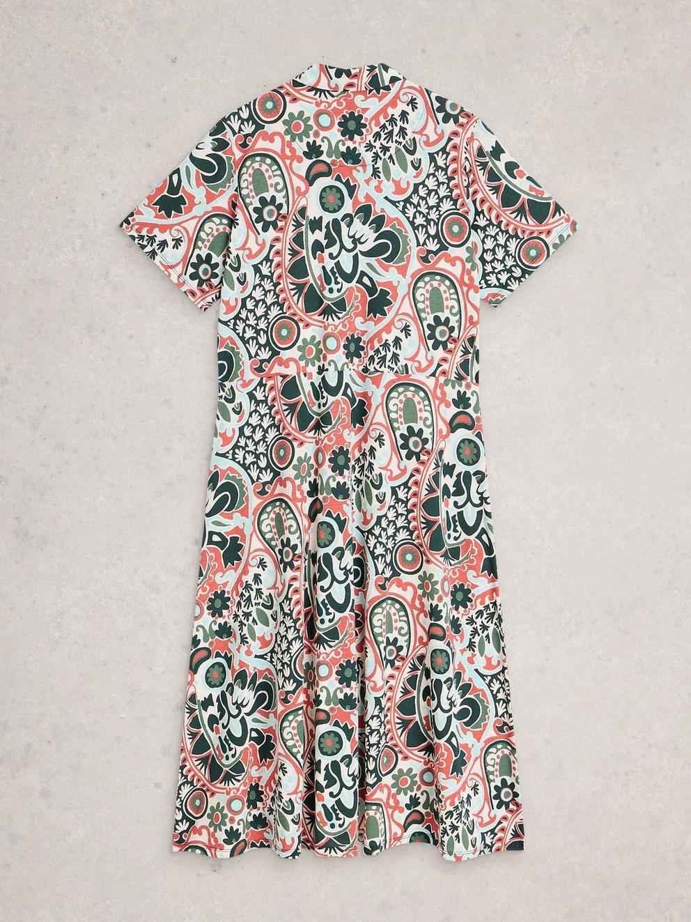 SS Pia Dress in IVORY MLT - FLAT BACK