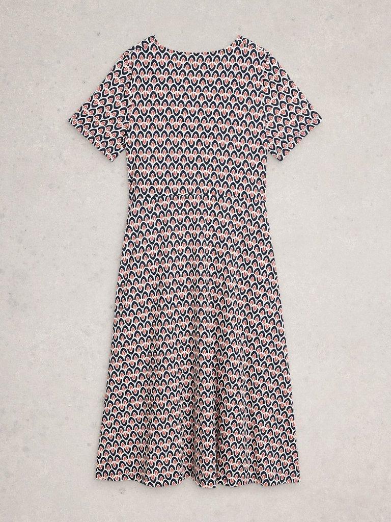 SS Grace Dress in IVORY MLT - FLAT BACK