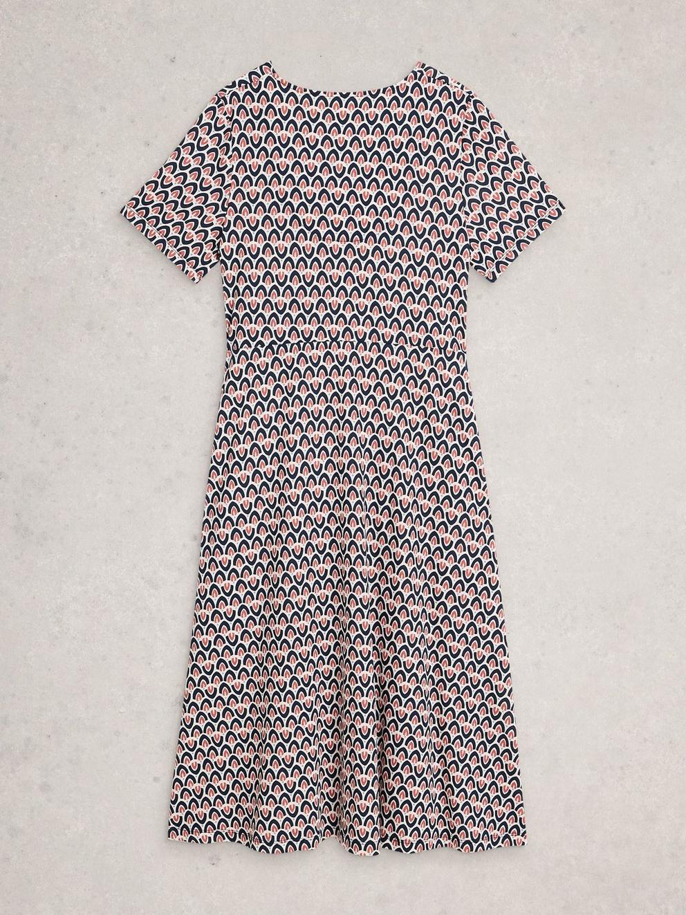 SS Grace Dress in IVORY MLT - FLAT BACK