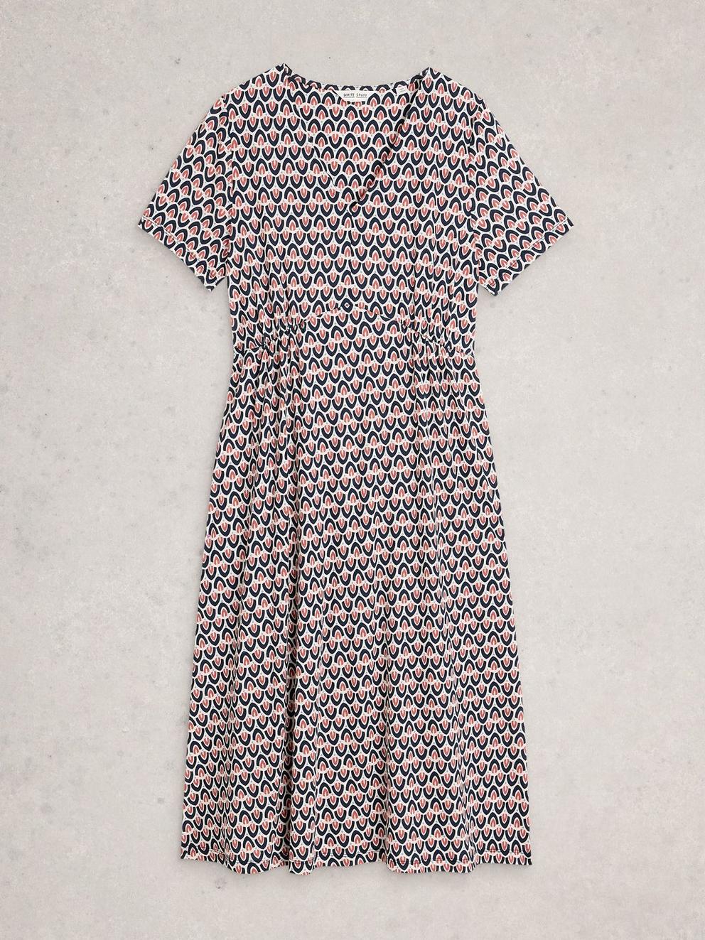 SS Grace Dress in IVORY MLT - FLAT FRONT