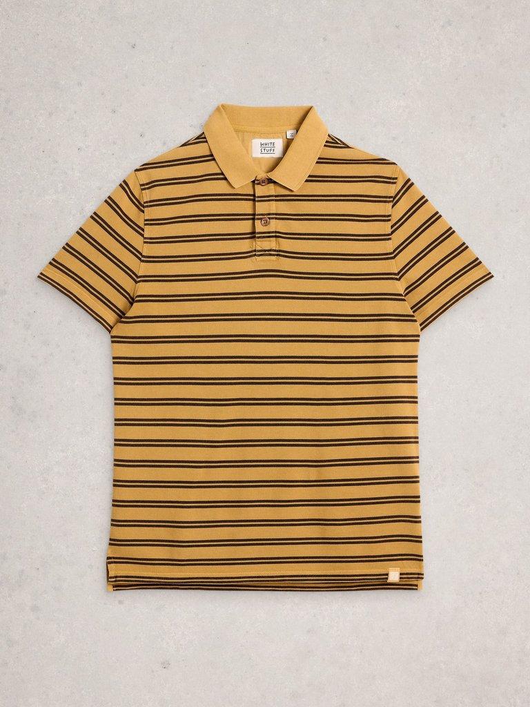 SS Utility Stripe Polo in YELLOW MLT - FLAT FRONT