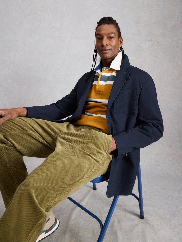 Chorley Cotton Blazer in DARK NAVY - LIFESTYLE