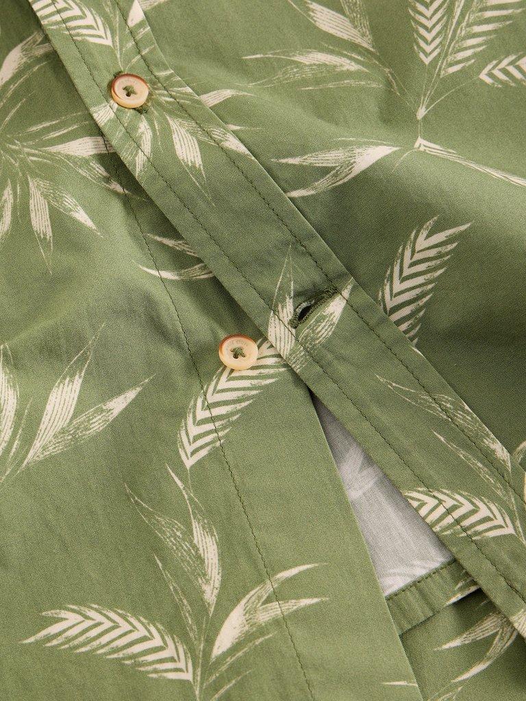 Geo SS Printed Shirt in GREEN PR - FLAT DETAIL