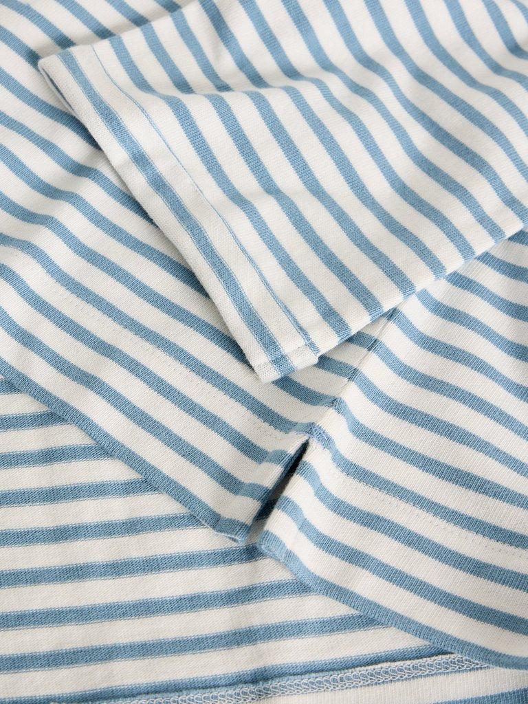 KIM LONG SLEEVE TOP in IVORY MLT - FLAT DETAIL