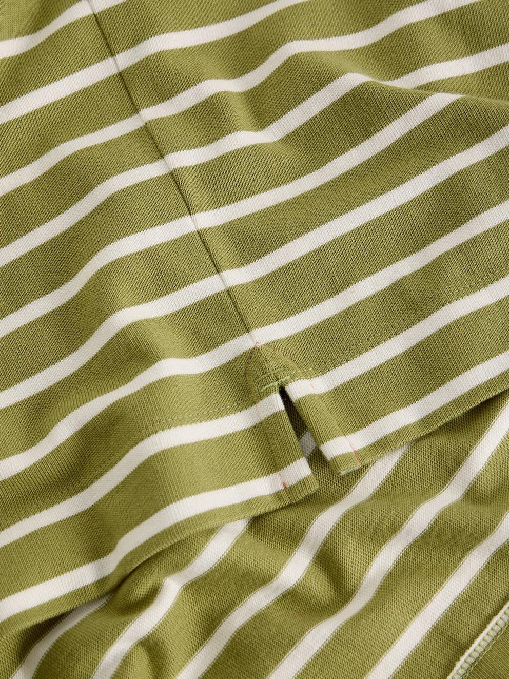 RUBY RUGBY TOP in GREEN MLT - FLAT DETAIL