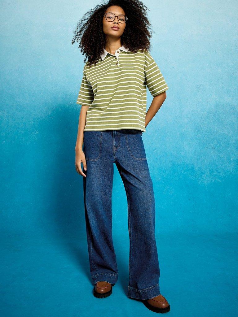 RUBY RUGBY TOP in GREEN MLT - MIXED