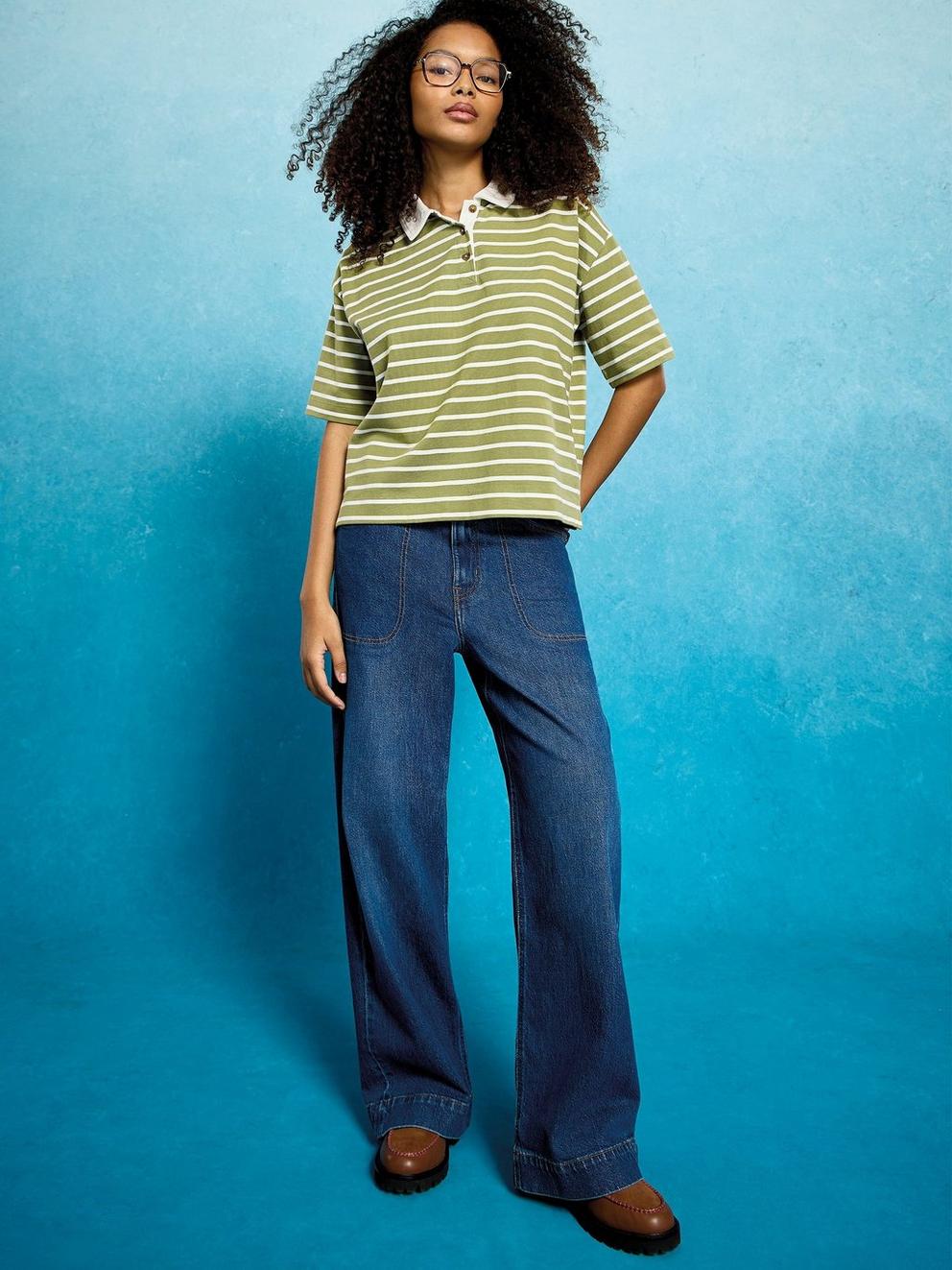 RUBY RUGBY TOP in GREEN MLT - MIXED