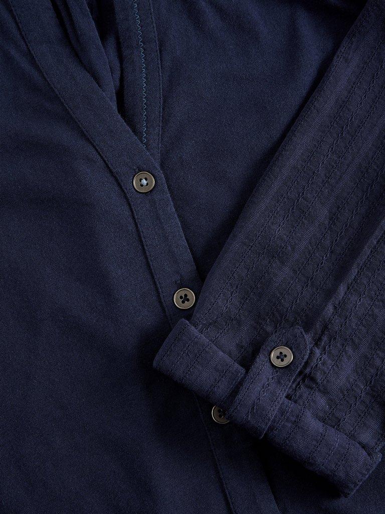 ANNIE MIX LONGLINE in FR NAVY - FLAT DETAIL