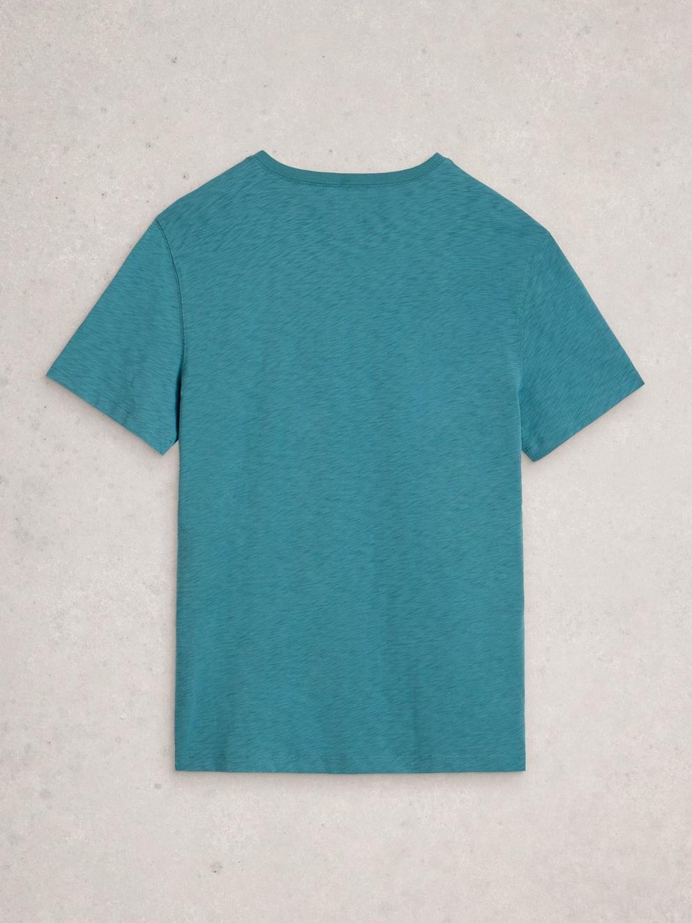 Koi Fish Graphic Tee in BLUE PR - FLAT BACK