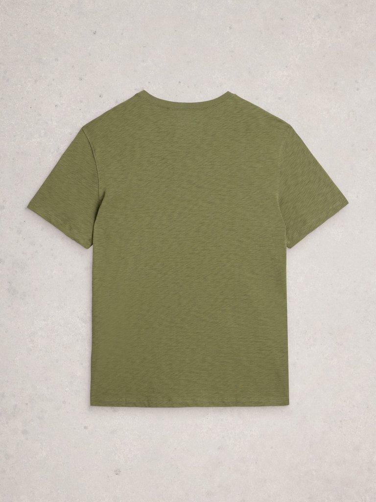 Bike Graphic Tee in KHAKI GRN - FLAT BACK
