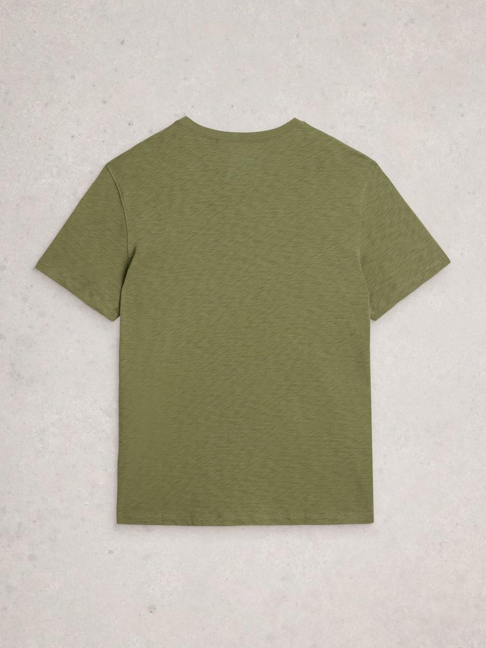 Bike Graphic Tee in KHAKI GRN - FLAT BACK