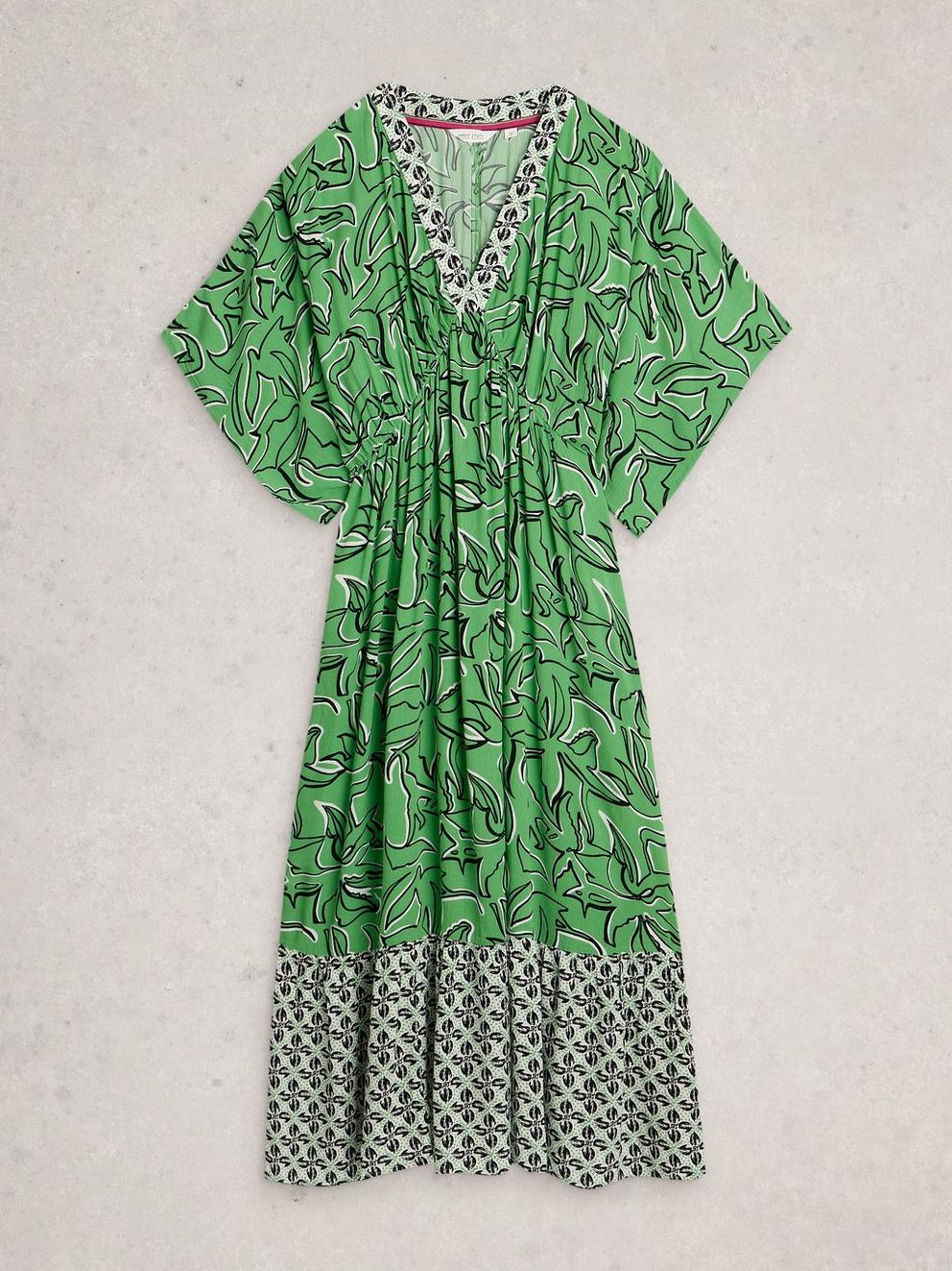 Otterley Dress in GREEN PR - FLAT FRONT