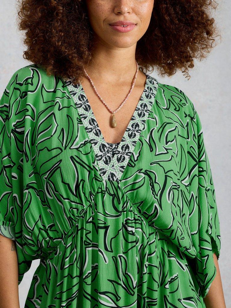 Otterley Dress in GREEN PR - MODEL DETAIL