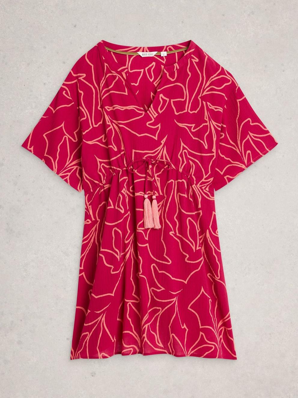 Serena Beach Cover Up in PURPLE PR - FLAT FRONT