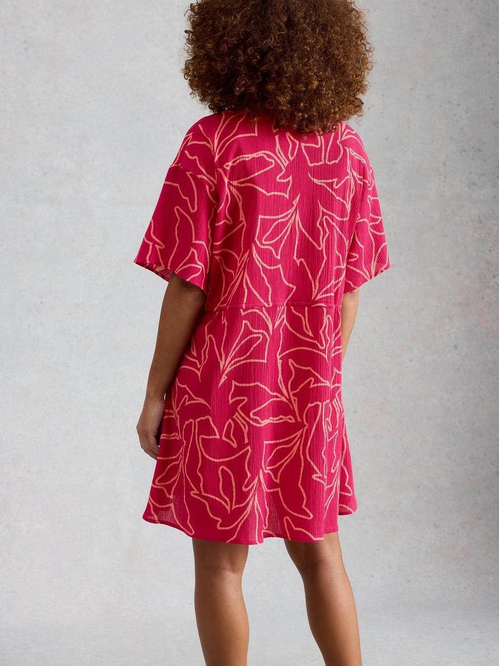 Serena Beach Cover Up in PURPLE PR - MODEL BACK