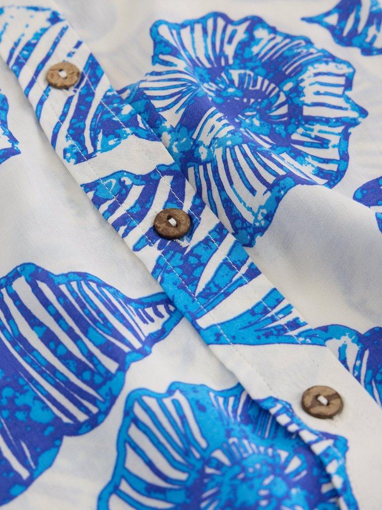 Suzie Beach Shirt Dress in IVORY PR - FLAT DETAIL