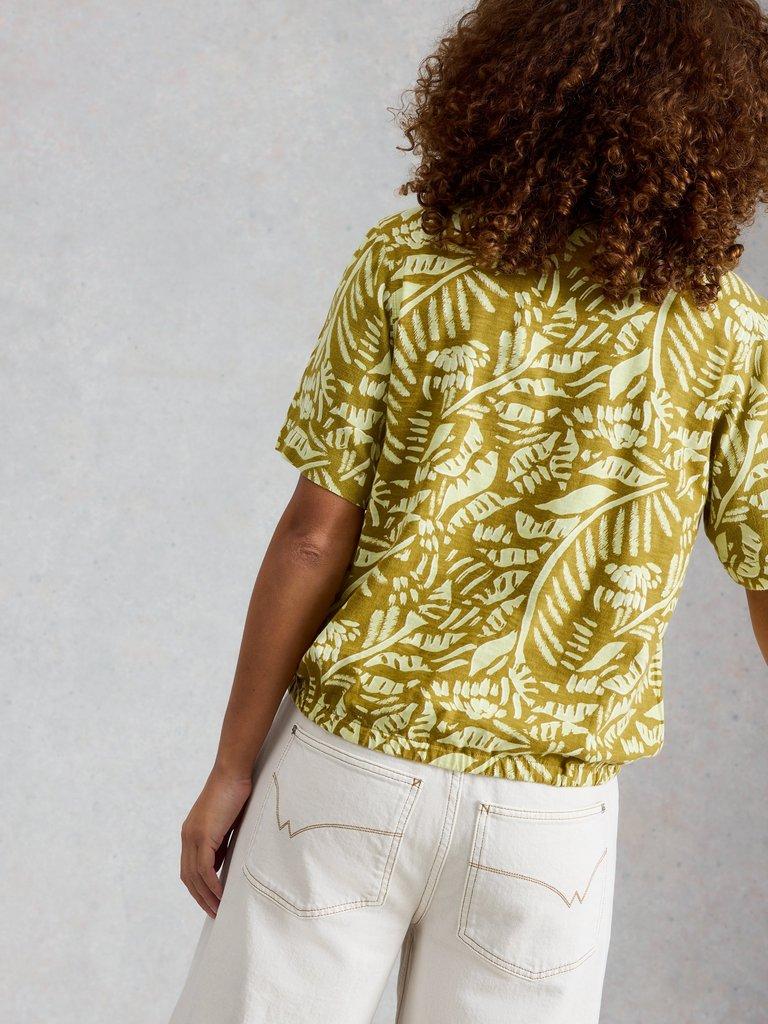 BREE TOP in GREEN MLT - MODEL BACK