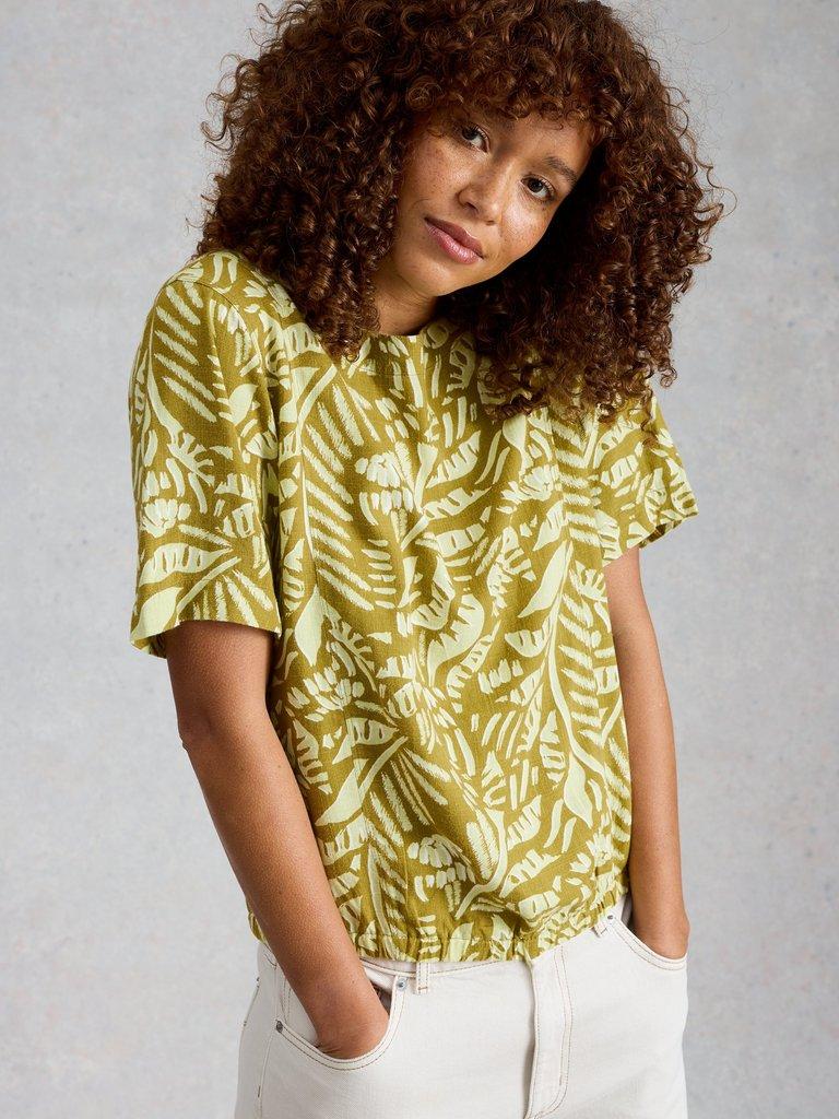 BREE TOP in GREEN MLT - MODEL DETAIL