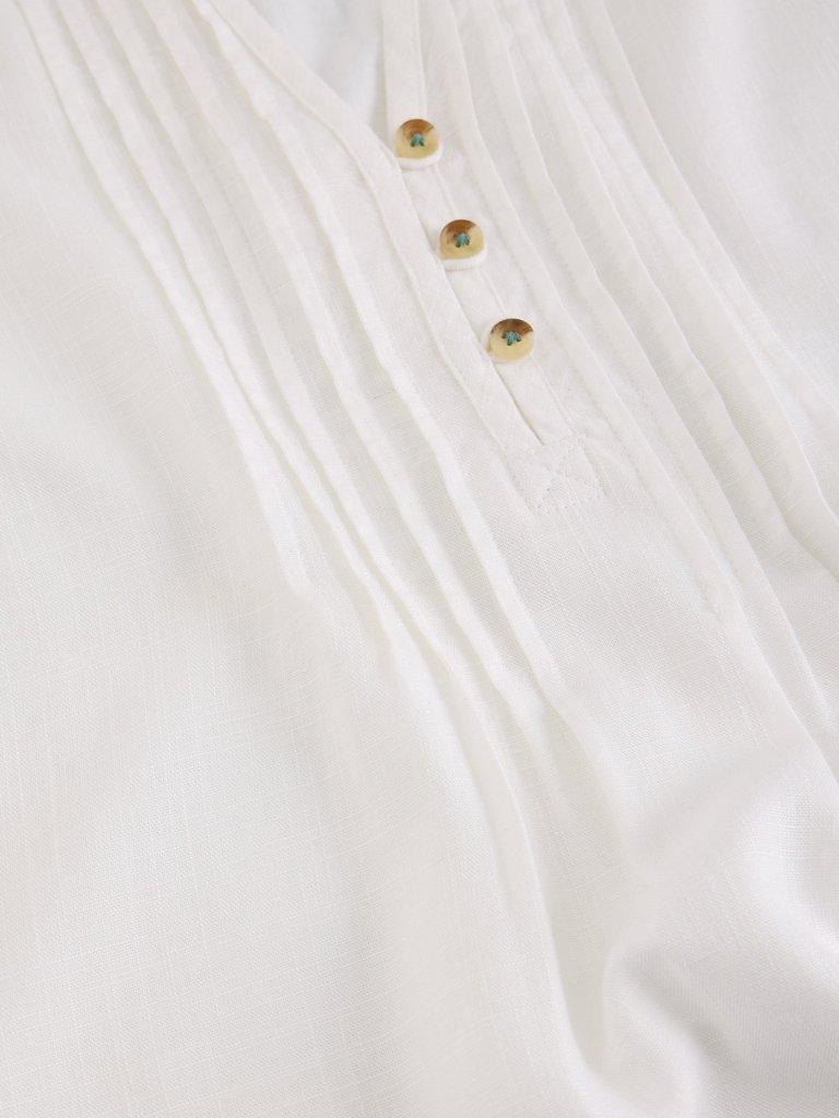 POPPY TOP in BRIL WHITE - FLAT DETAIL