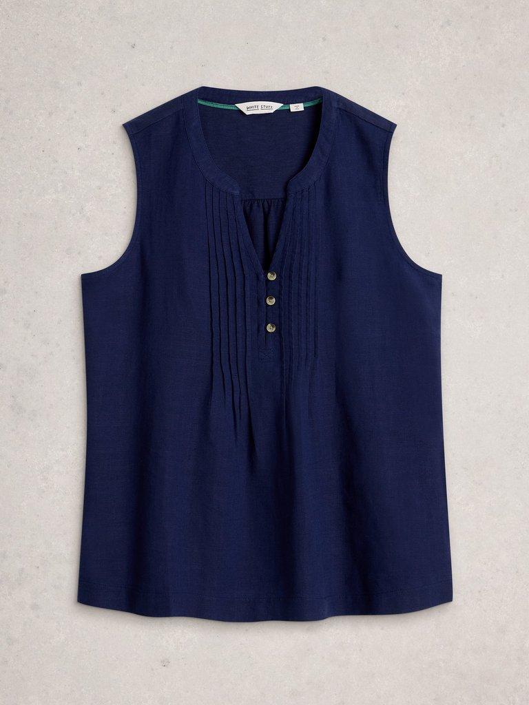 POPPY TOP in DARK NAVY - FLAT FRONT