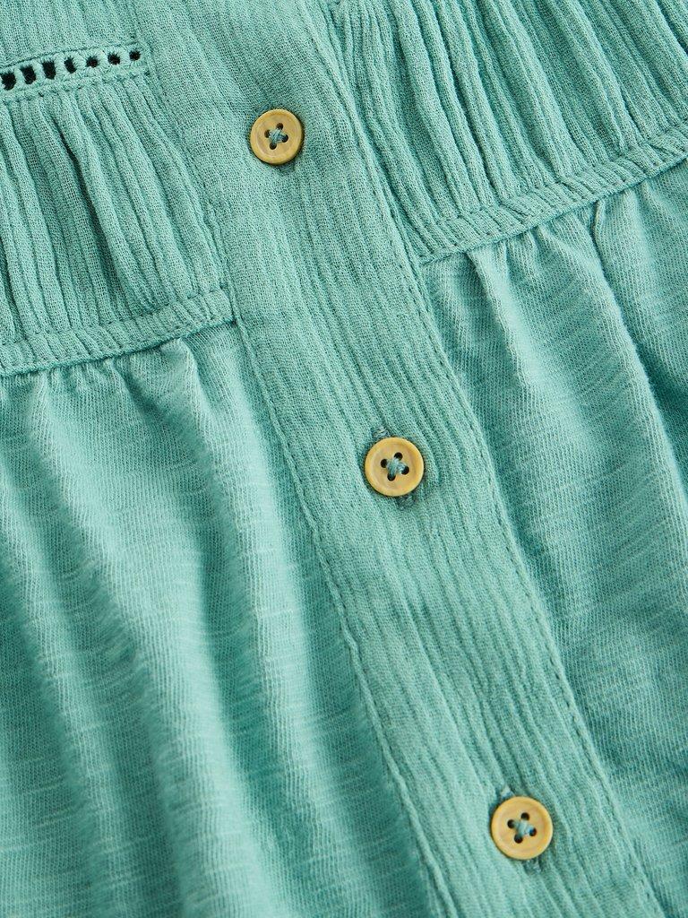 DIDI DOUBLE CLOTH SHIRT in DUS BLUE - FLAT DETAIL