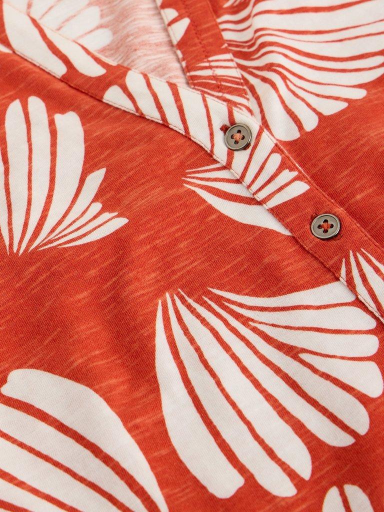 ANNIE JERSEY SS SHIRT in RED PR - FLAT DETAIL