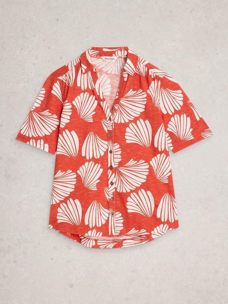 ANNIE JERSEY SS SHIRT in RED PR - FLAT FRONT