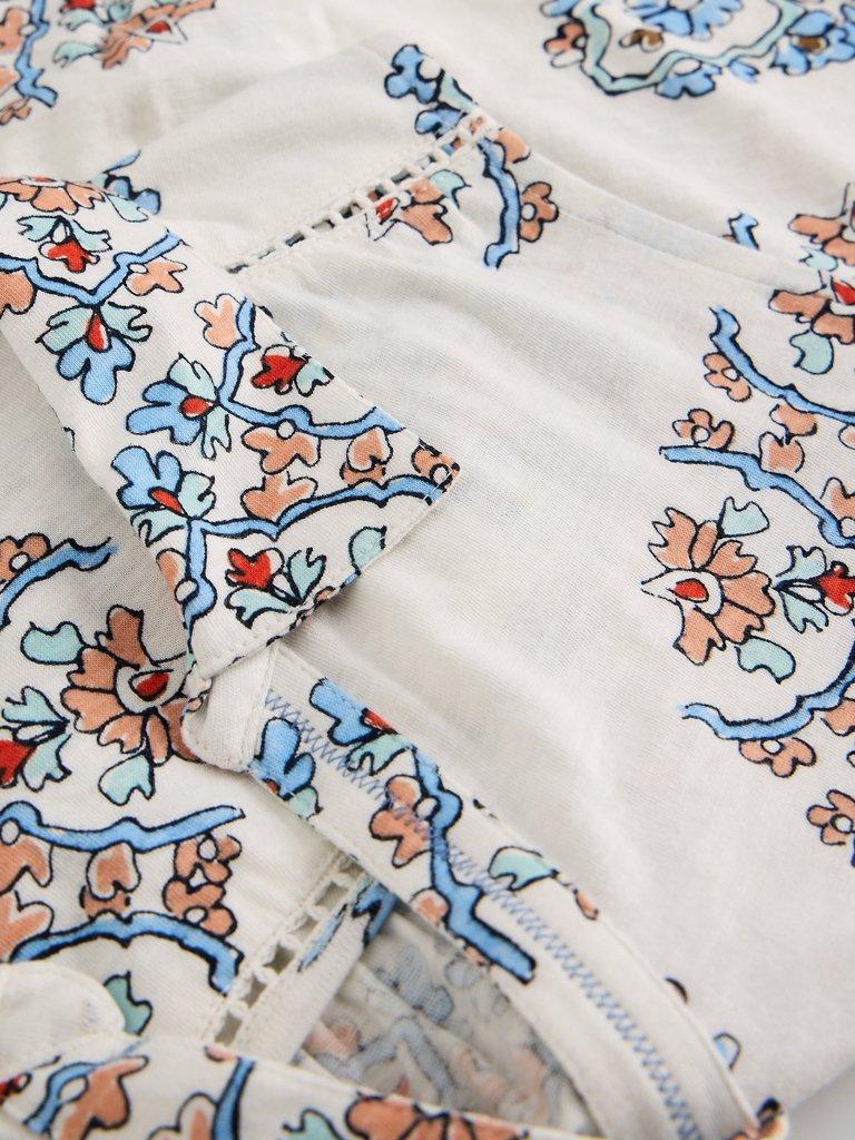 AMY SLEEVELESS SHIRT in IVORY MLT - FLAT DETAIL