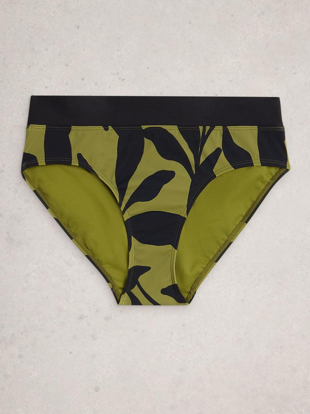Valley Bikini Bottoms in GREEN PR - FLAT FRONT