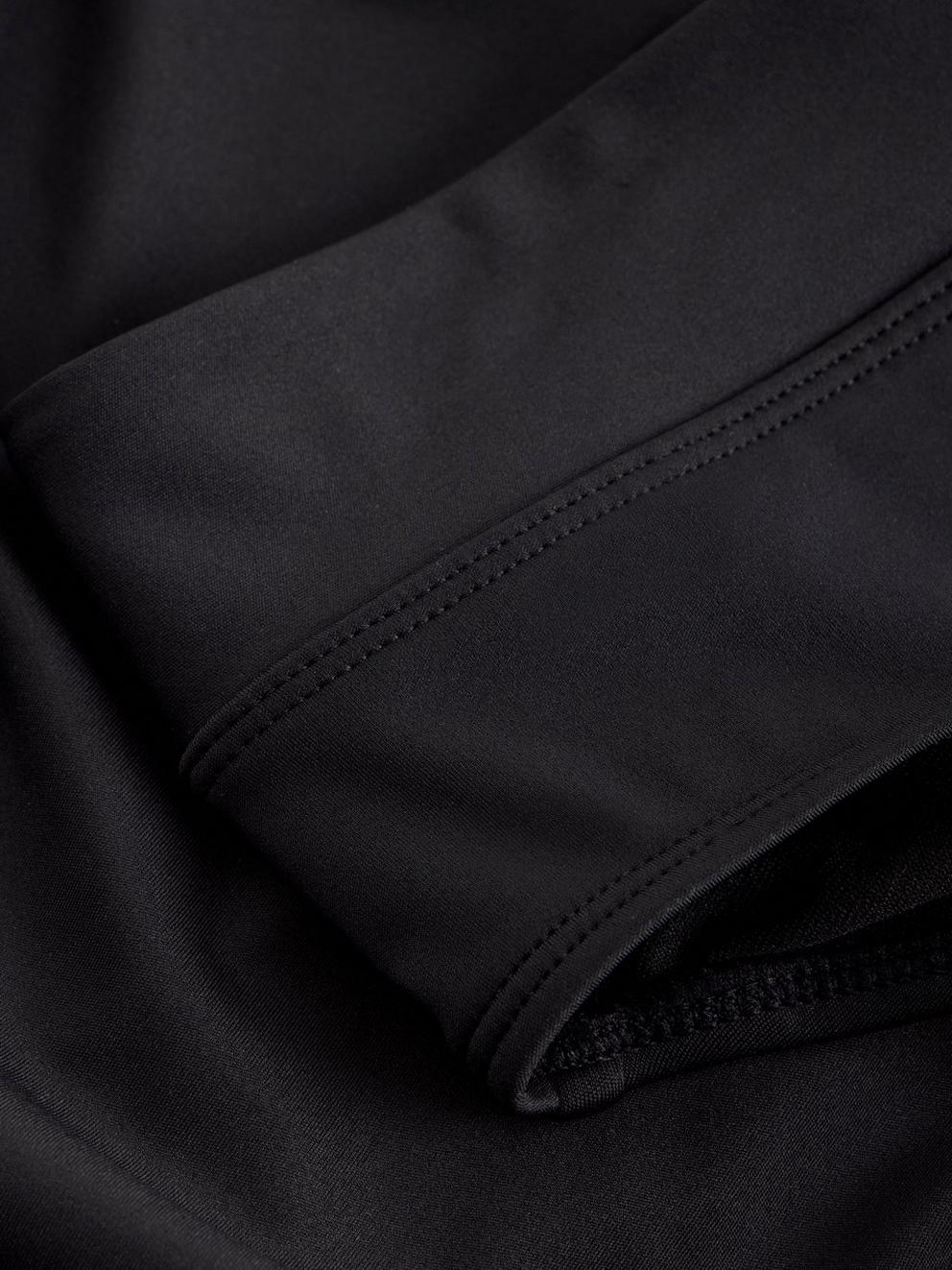 Valley Bikini Bottoms in PURE BLK - FLAT DETAIL