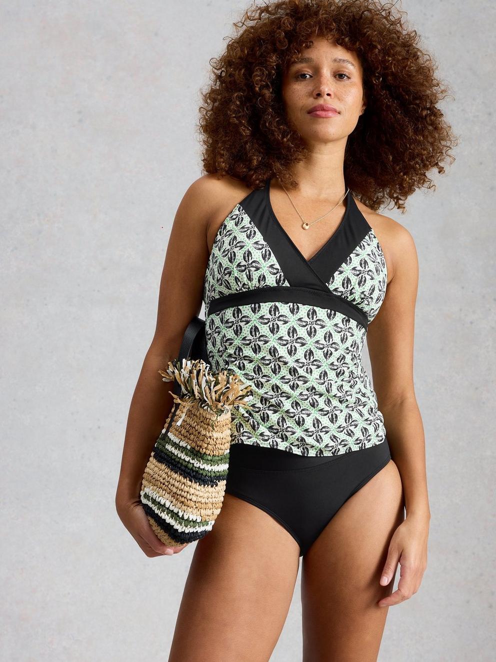 Valley Bikini Bottoms in PURE BLK - MODEL DETAIL