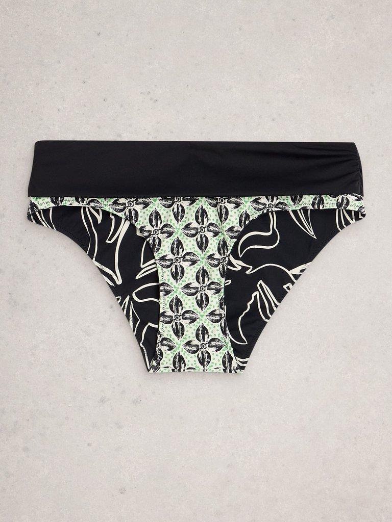 Reversible Fold Down Print Bottom in BLK PR - FLAT BACK