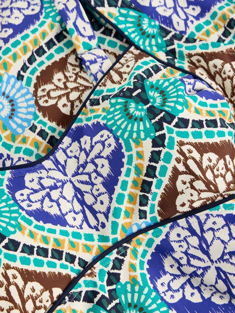 Splash Control Print Swimsuit in GREEN PR - FLAT DETAIL