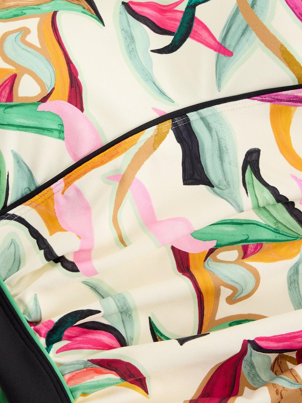 Splash Control Print Swimsuit in IVORY MLT - FLAT DETAIL