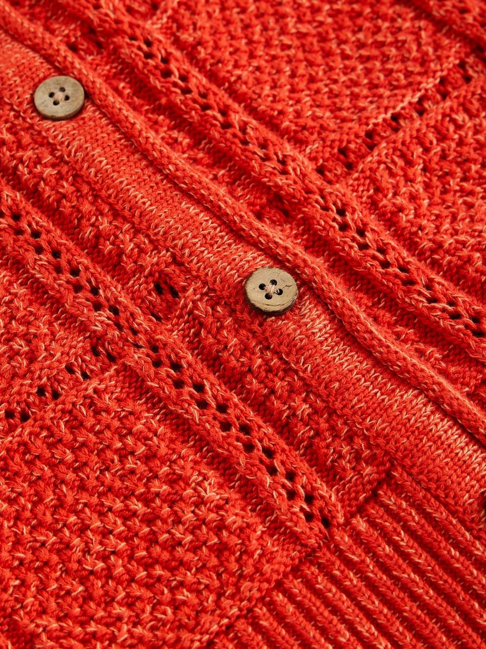 TILLY TANK in MID RED - FLAT DETAIL