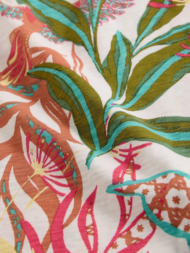 ABBIE CREW NECK T-SHIRT in IVORY PR - FLAT DETAIL