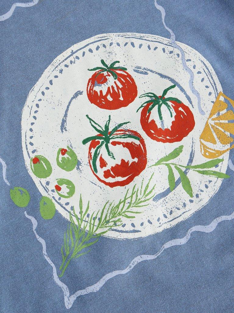 GINA GRAPHICS TEE in BLUE MLT - FLAT DETAIL