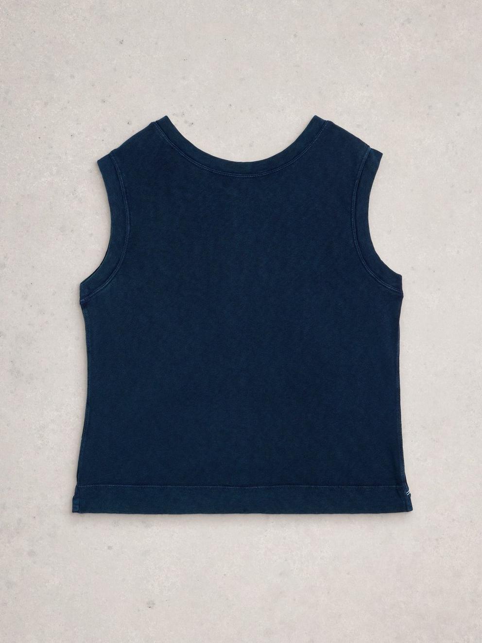 SIMONE TANK in INDIGO BLE - FLAT BACK