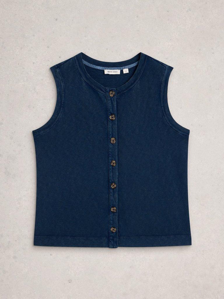 SIMONE TANK in INDIGO BLE - FLAT FRONT