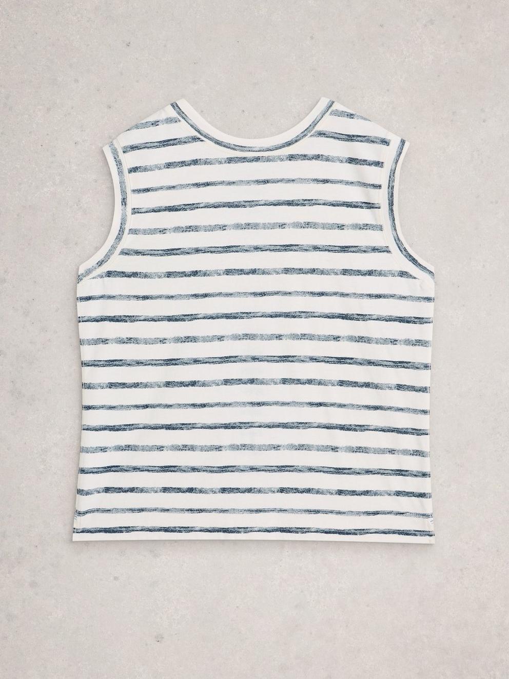 SIMONE TANK in IVORY MLT - FLAT BACK