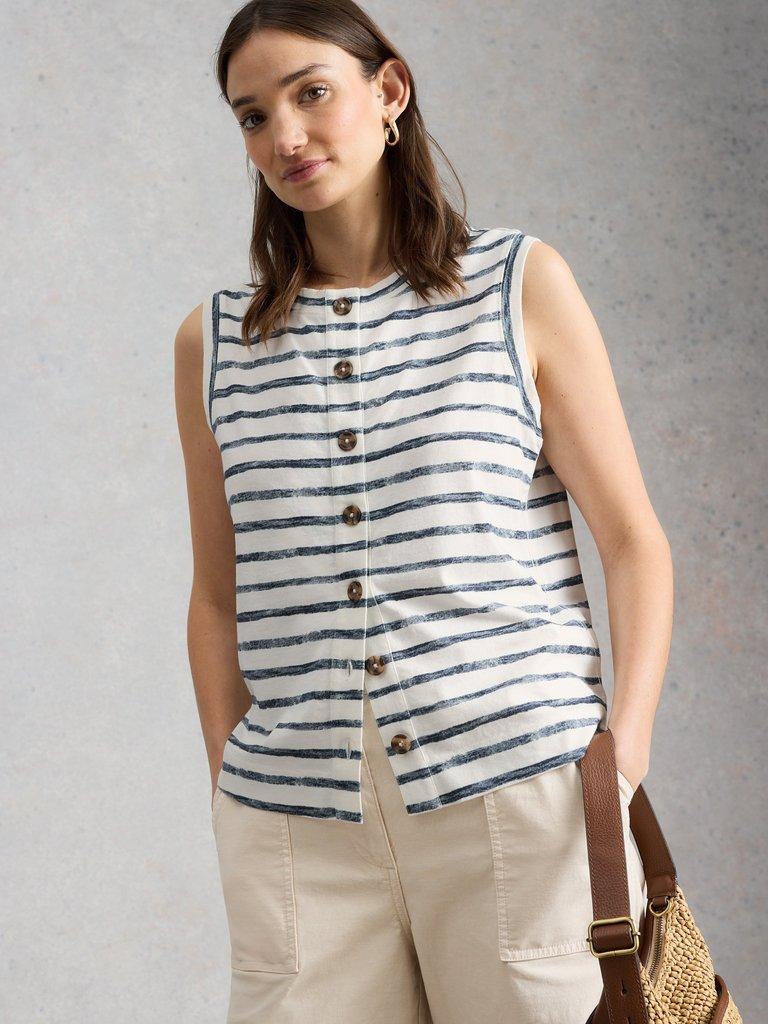 SIMONE TANK in IVORY MLT - LIFESTYLE