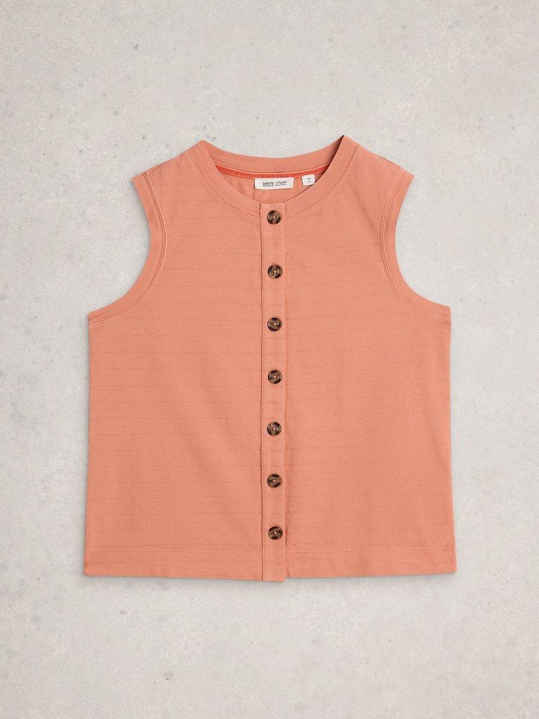SIMONE TANK in LGT ORANGE - FLAT FRONT