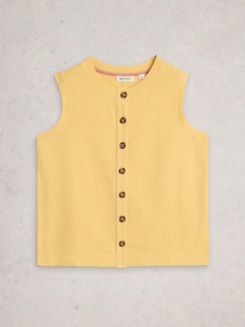 SIMONE TANK in LGT YELLOW - FLAT FRONT
