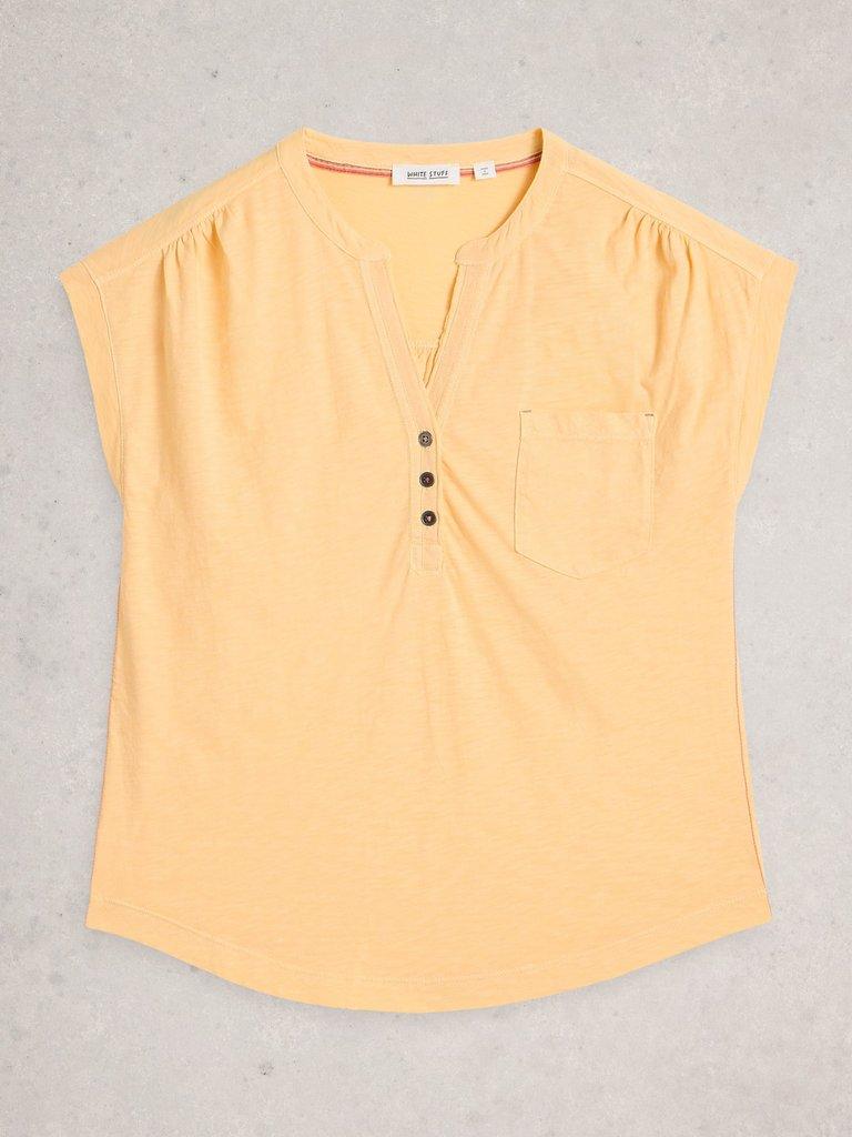 CECILY SHIRT in LGT YELLOW - FLAT FRONT