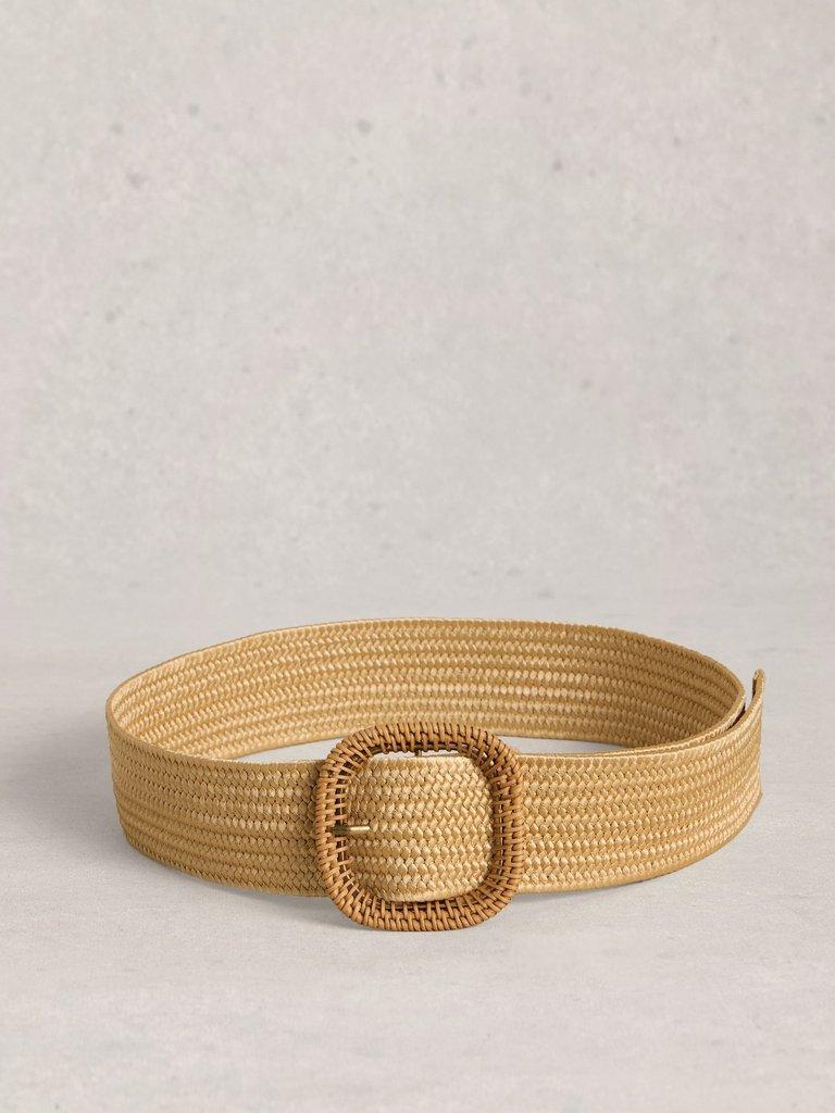 Summer Weave Belt in LGT NAT - FLAT BACK