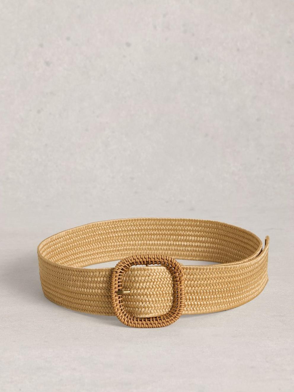 Summer Weave Belt in LGT NAT - FLAT BACK