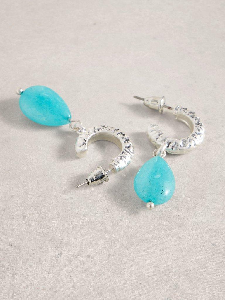 Rachel SemiPrecious Earring in LGT TEAL - FLAT DETAIL